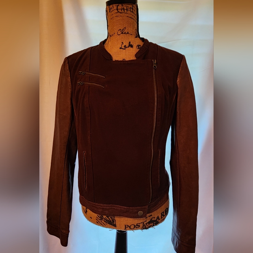 Blanc Noir Moto jacket large
